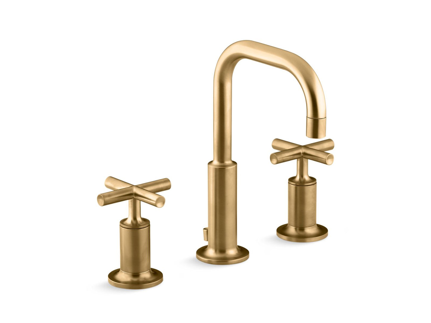 KOHLER Purist Widespread bathroom sink faucet with Cross handles, 1.2 gpm