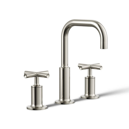 KOHLER Purist Widespread bathroom sink faucet with Cross handles, 1.2 gpm