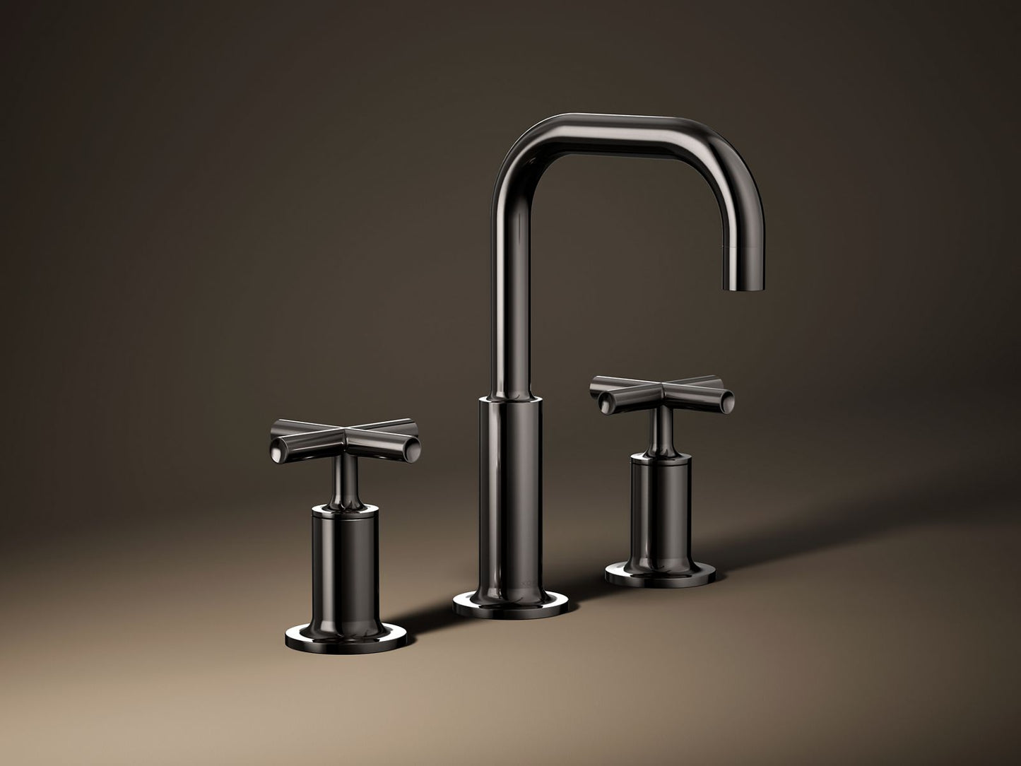 KOHLER Purist Widespread bathroom sink faucet with Cross handles, 1.2 gpm