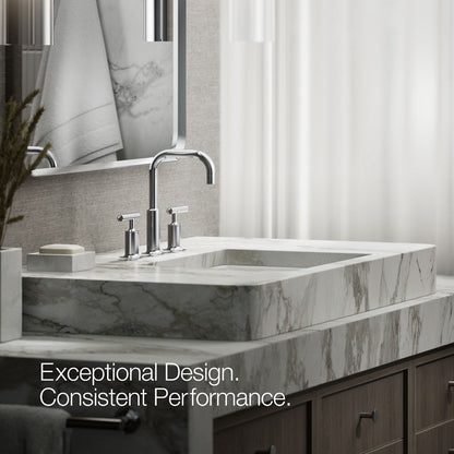 KOHLER Purist Widespread bathroom sink faucet with Lever handles, 1.2 gpm