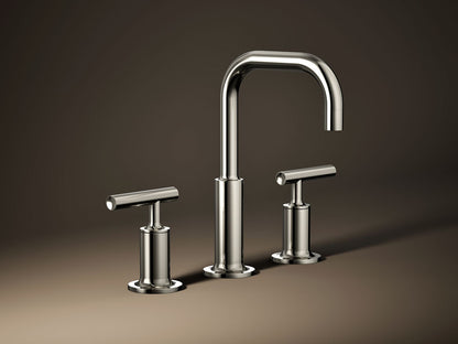 KOHLER Purist Widespread bathroom sink faucet with Lever handles, 1.2 gpm