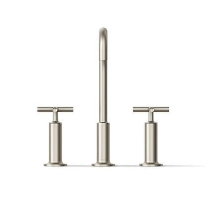 KOHLER Purist Widespread bathroom sink faucet with Cross handles, 1.2 gpm