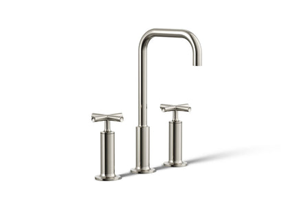 KOHLER Purist Widespread bathroom sink faucet with Cross handles, 1.2 gpm