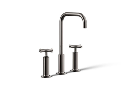 KOHLER Purist Widespread bathroom sink faucet with Cross handles, 1.2 gpm