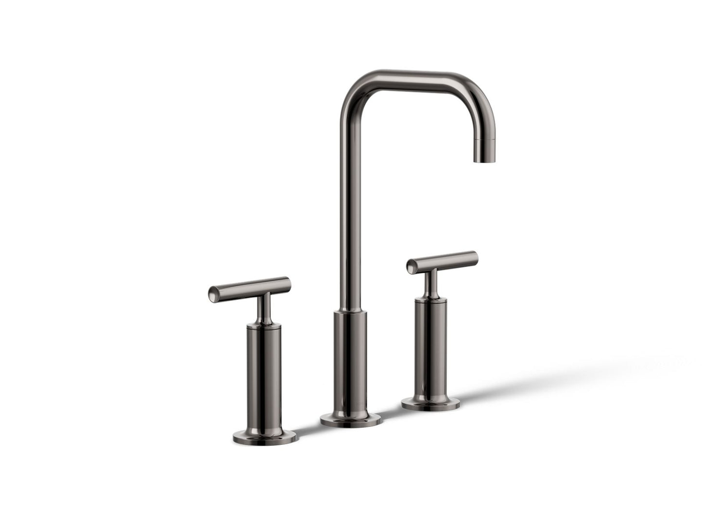 KOHLER Purist Widespread bathroom sink faucet with Lever handles, 1.2 gpm