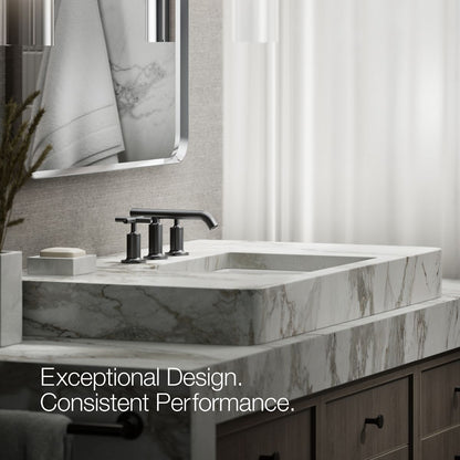 KOHLER Purist Widespread bathroom sink faucet with Cross handles, 1.2 gpm