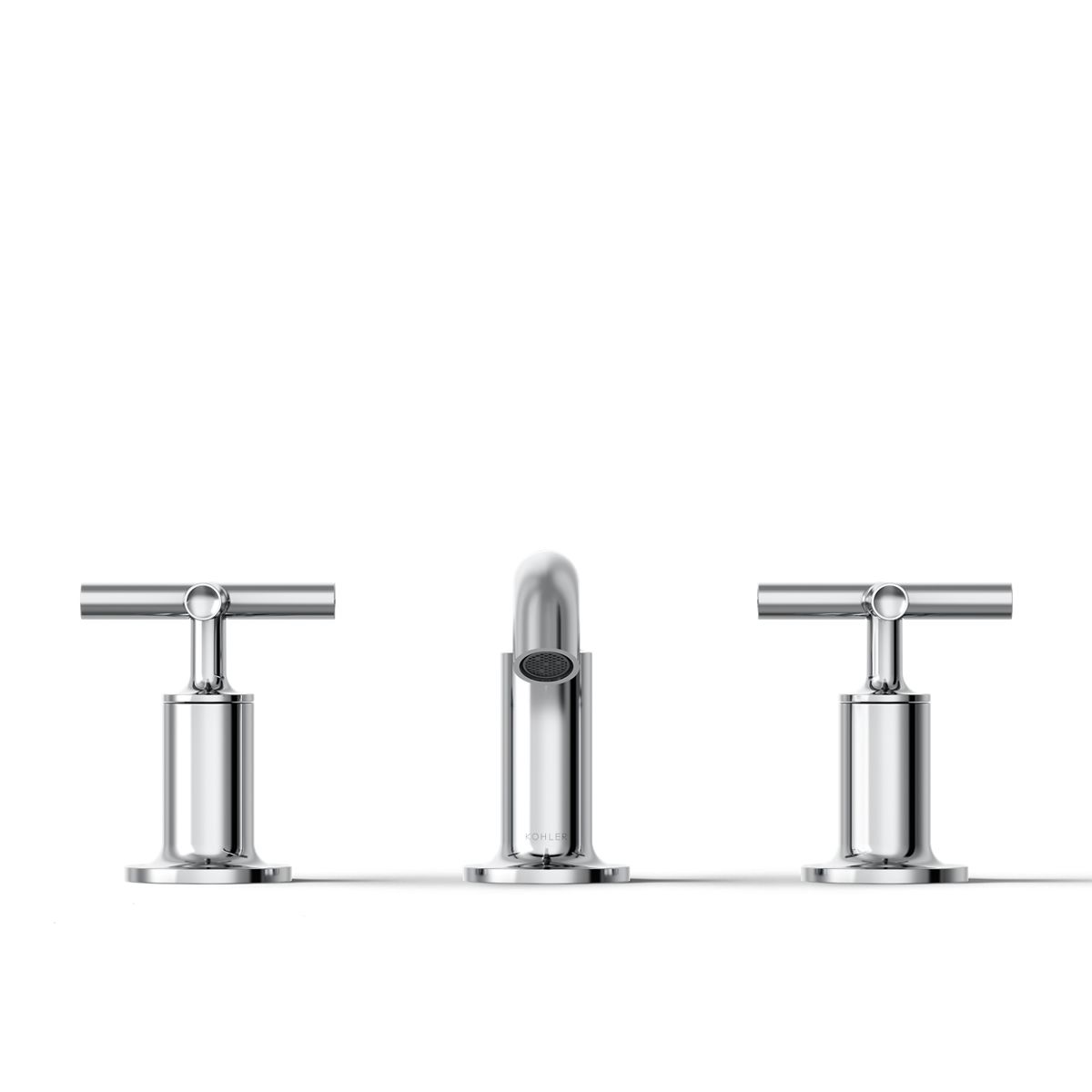 KOHLER Purist Widespread bathroom sink faucet with Cross handles, 1.2 gpm