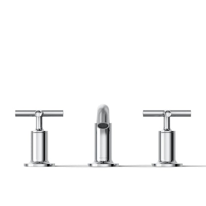 KOHLER Purist Widespread bathroom sink faucet with Cross handles, 1.2 gpm