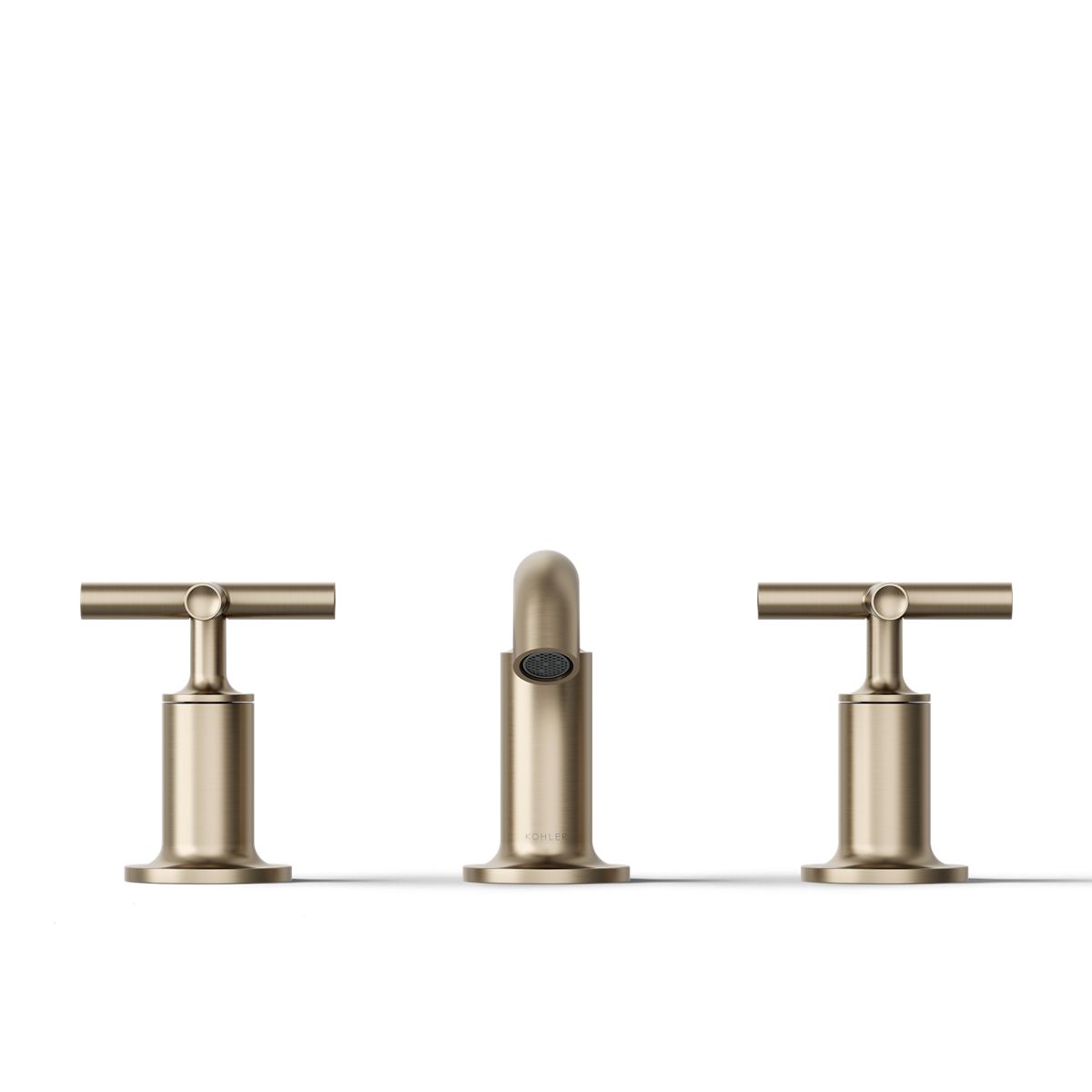 KOHLER Purist Widespread bathroom sink faucet with Cross handles, 1.2 gpm