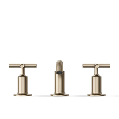 KOHLER Purist Widespread bathroom sink faucet with Cross handles, 1.2 gpm
