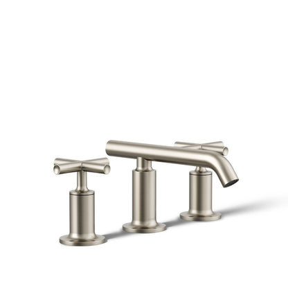 KOHLER Purist Widespread bathroom sink faucet with Cross handles, 1.2 gpm