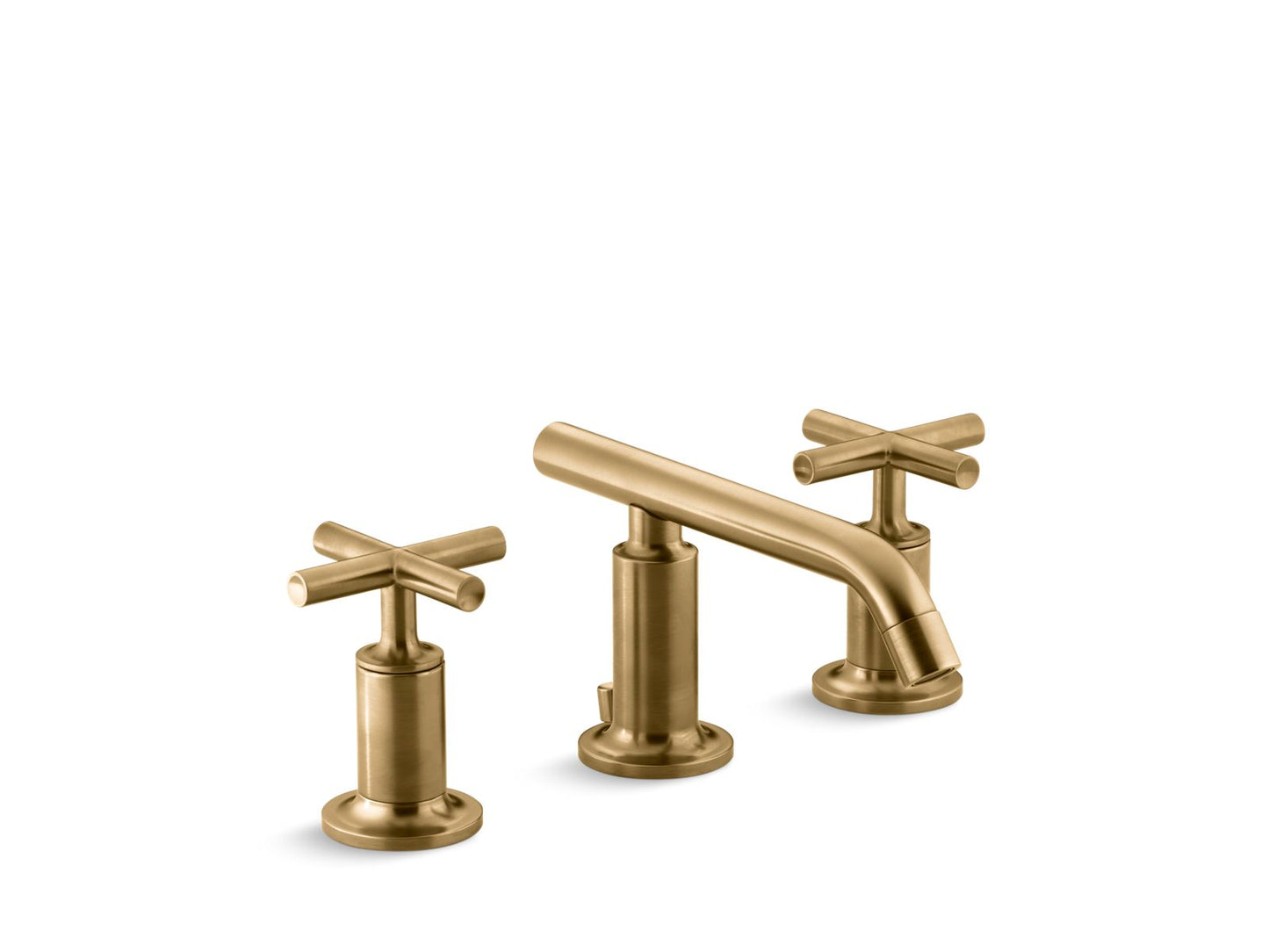 KOHLER Purist Widespread bathroom sink faucet with Cross handles, 1.2 gpm
