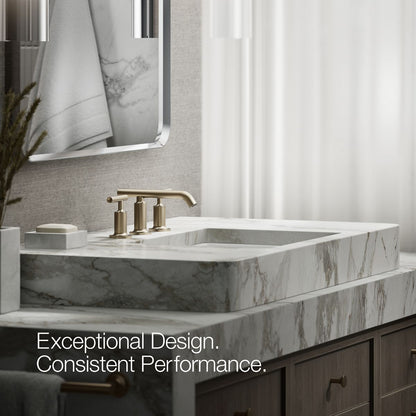 KOHLER Purist Widespread bathroom sink faucet with Lever handles, 1.2 gpm