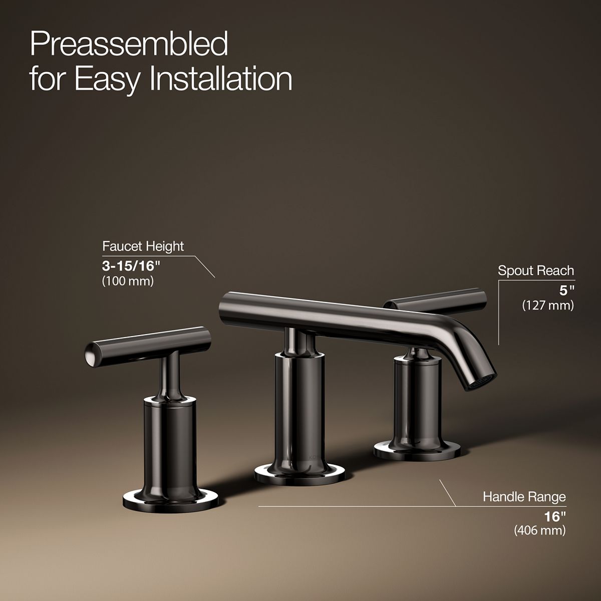 KOHLER Purist Widespread bathroom sink faucet with Lever handles, 1.2 gpm