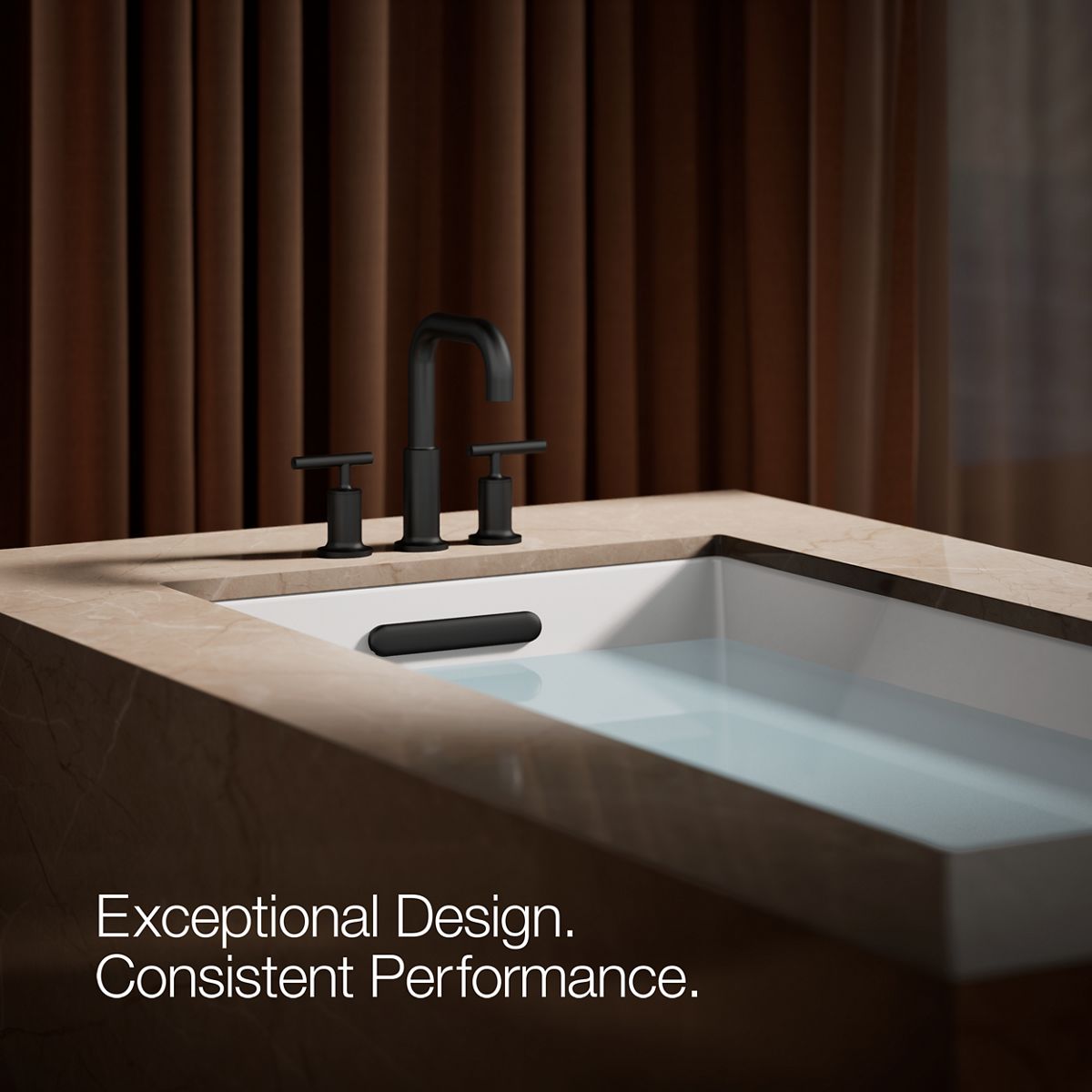 KOHLER Purist Deck-mount bath spout