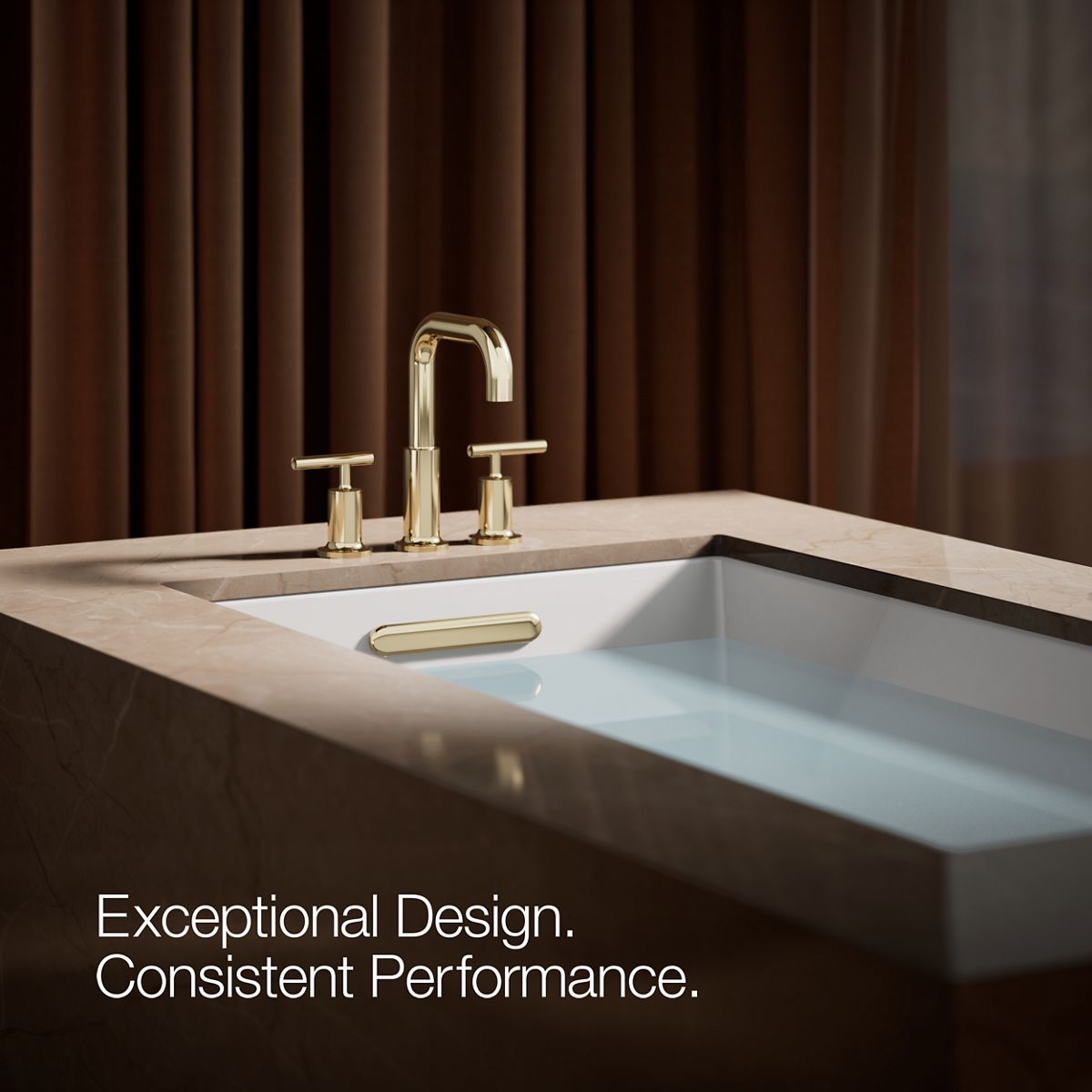 KOHLER Purist Deck-mount bath spout
