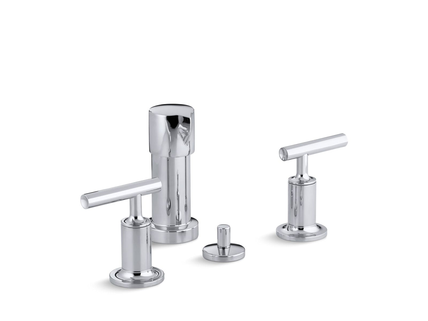 KOHLER Purist Vertical spray bidet faucet with lever handles