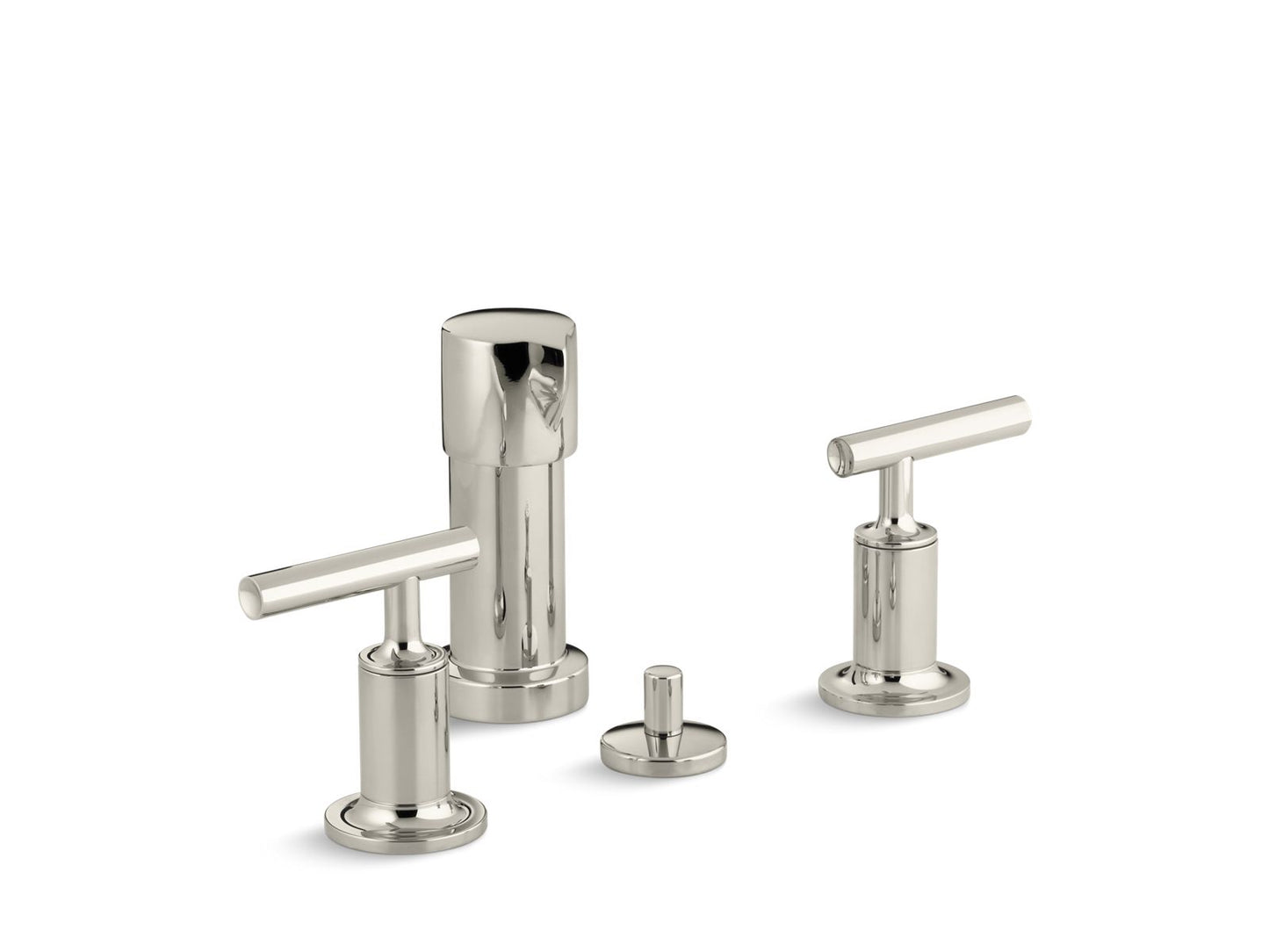 KOHLER Purist Vertical spray bidet faucet with lever handles
