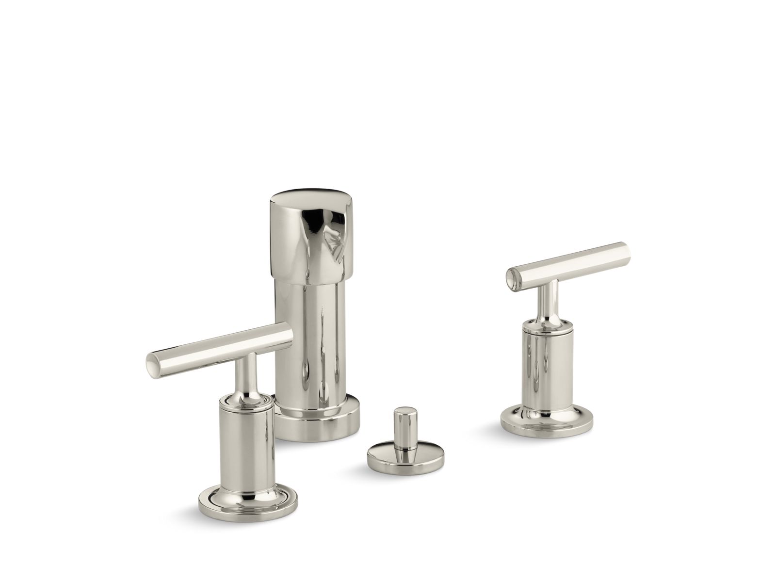 KOHLER Purist Vertical spray bidet faucet with lever handles