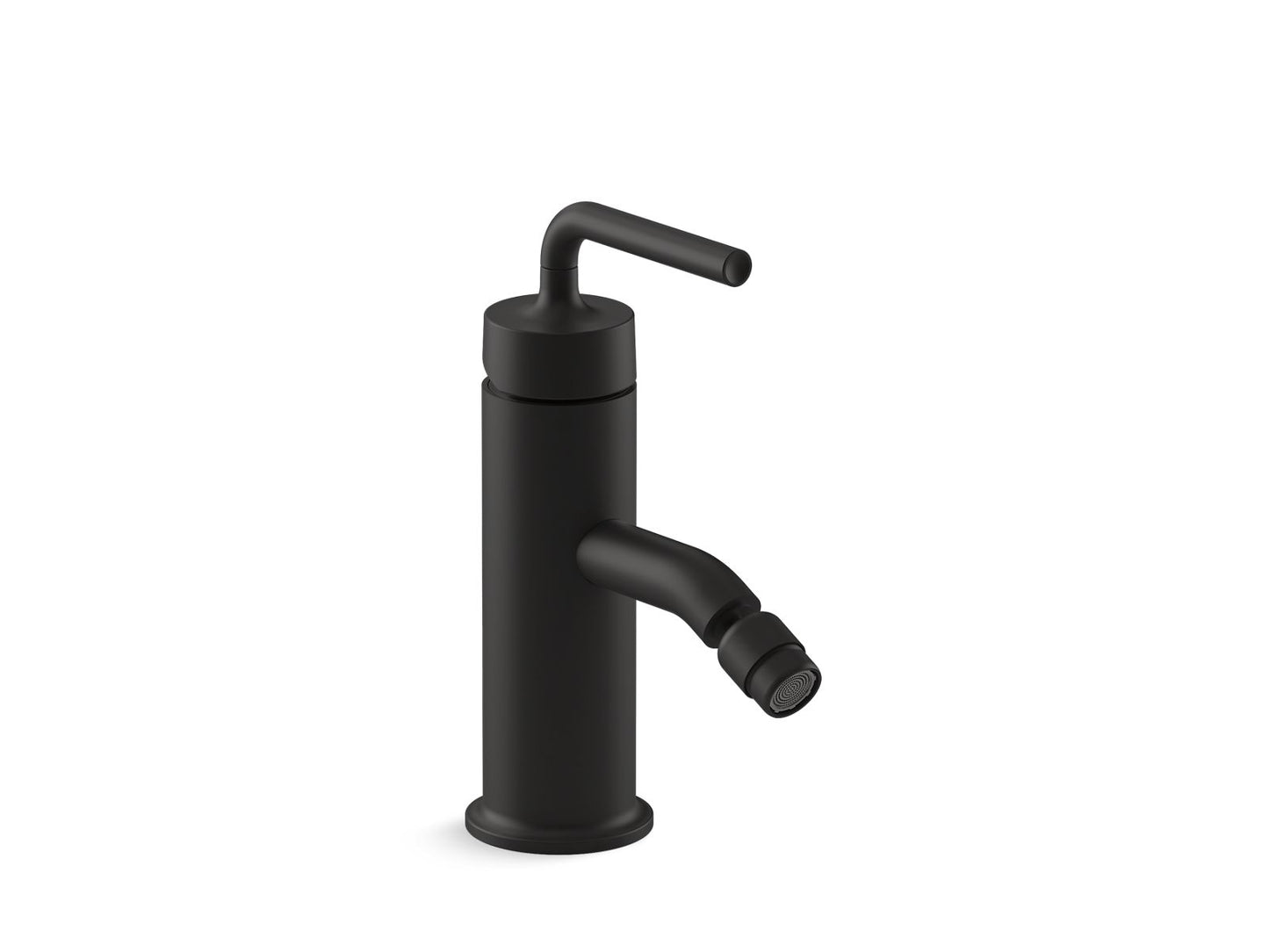 KOHLER Purist Horizontal swivel spray aerator bidet faucet with straight lever handle