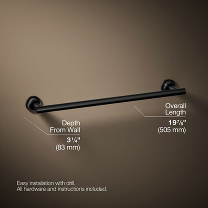 KOHLER Purist 18" towel bar