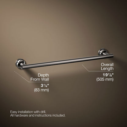 KOHLER Purist 18" towel bar