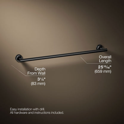 KOHLER Purist 24" towel bar