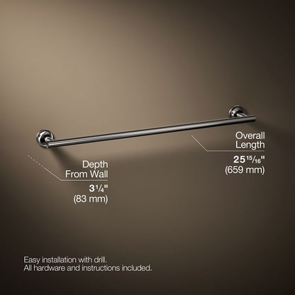 KOHLER Purist 24" towel bar