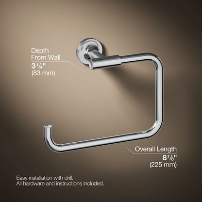 KOHLER Purist Towel ring