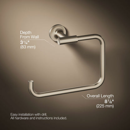 KOHLER Purist Towel ring