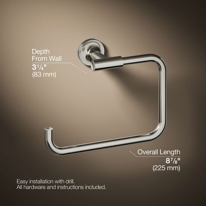 KOHLER Purist Towel ring