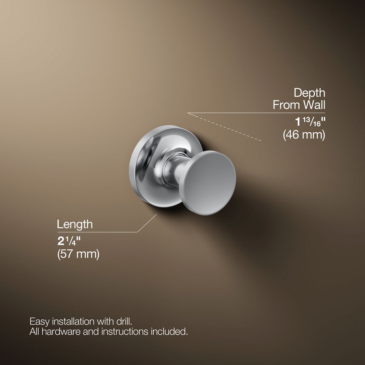 KOHLER Purist Robe hook