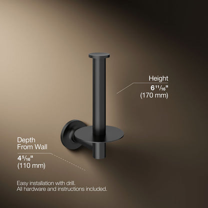 KOHLER Purist Vertical toilet paper holder