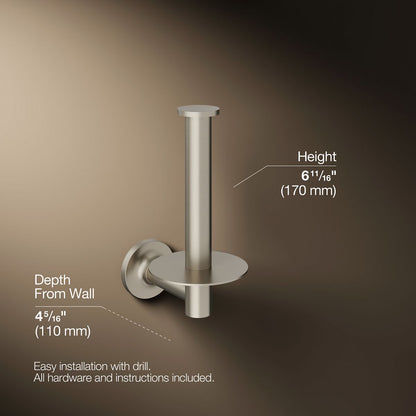 KOHLER Purist Vertical toilet paper holder