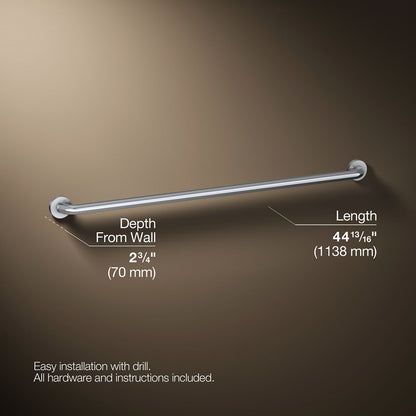 3/4 view of product with dimensions