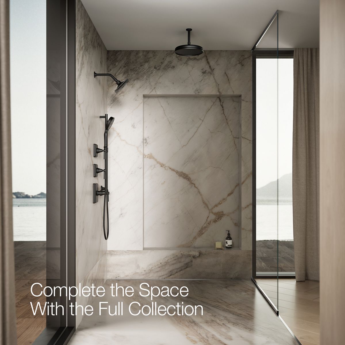 KOHLER K-14786 Loure 2.5 gpm single-function showerhead with Katalyst air-induction technology