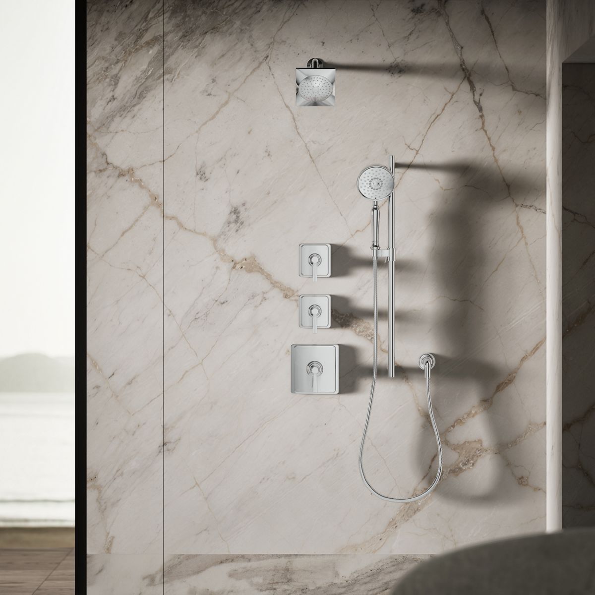 KOHLER K-14786 Loure 2.5 gpm single-function showerhead with Katalyst air-induction technology