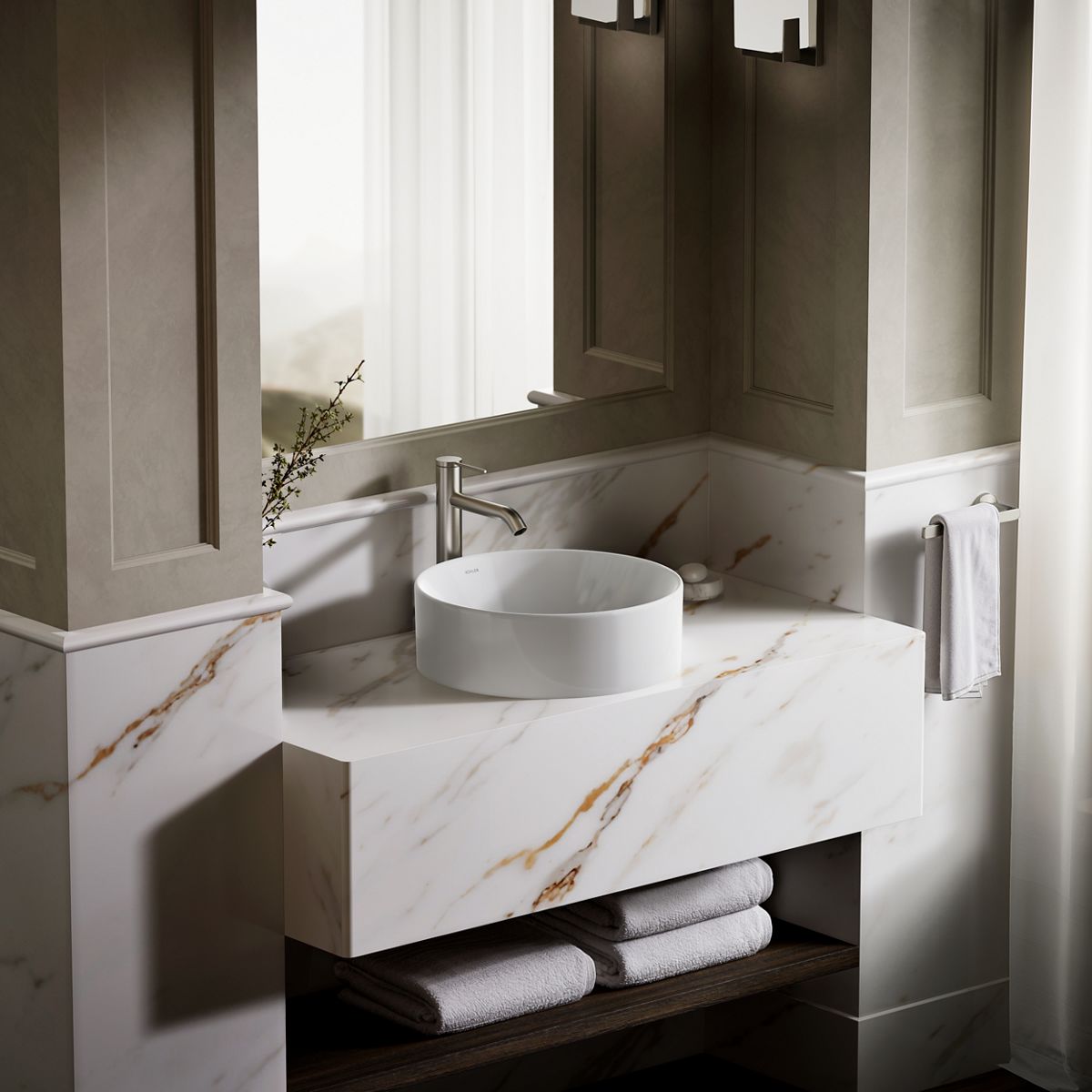 KOHLER K-14800 Vox 16-1/2" round vessel bathroom sink