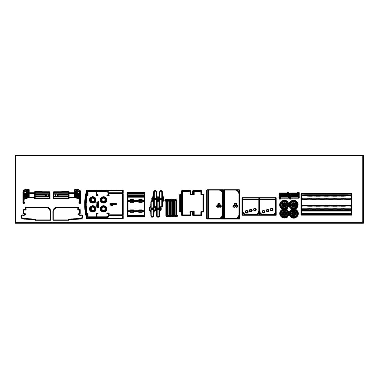 KOHLER K-1480577 Hardware Kit - 5/16" Thk Glass, Sc, anodized dark bronze