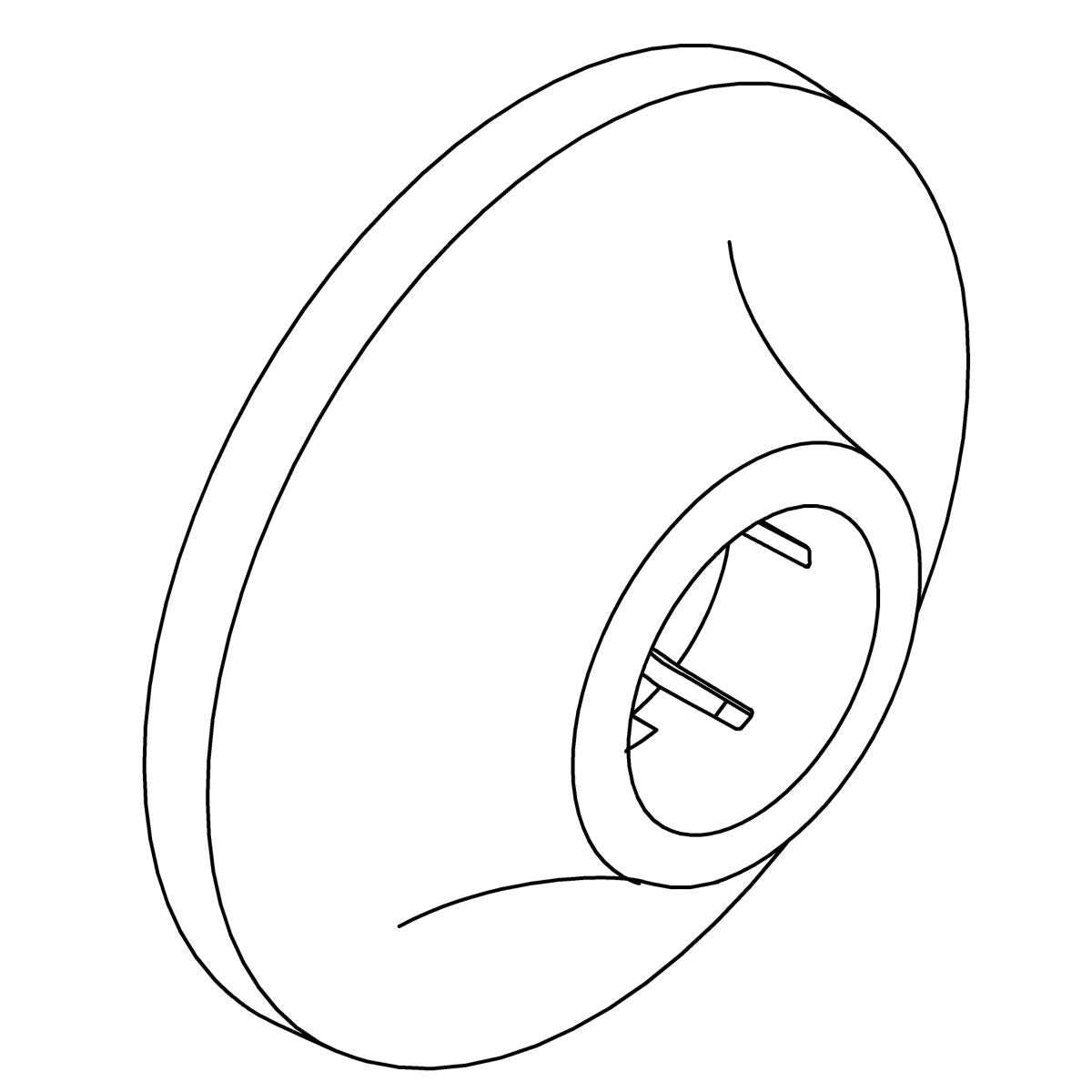 KOHLER K-1499270 Flange, vibrant brushed moderne brass