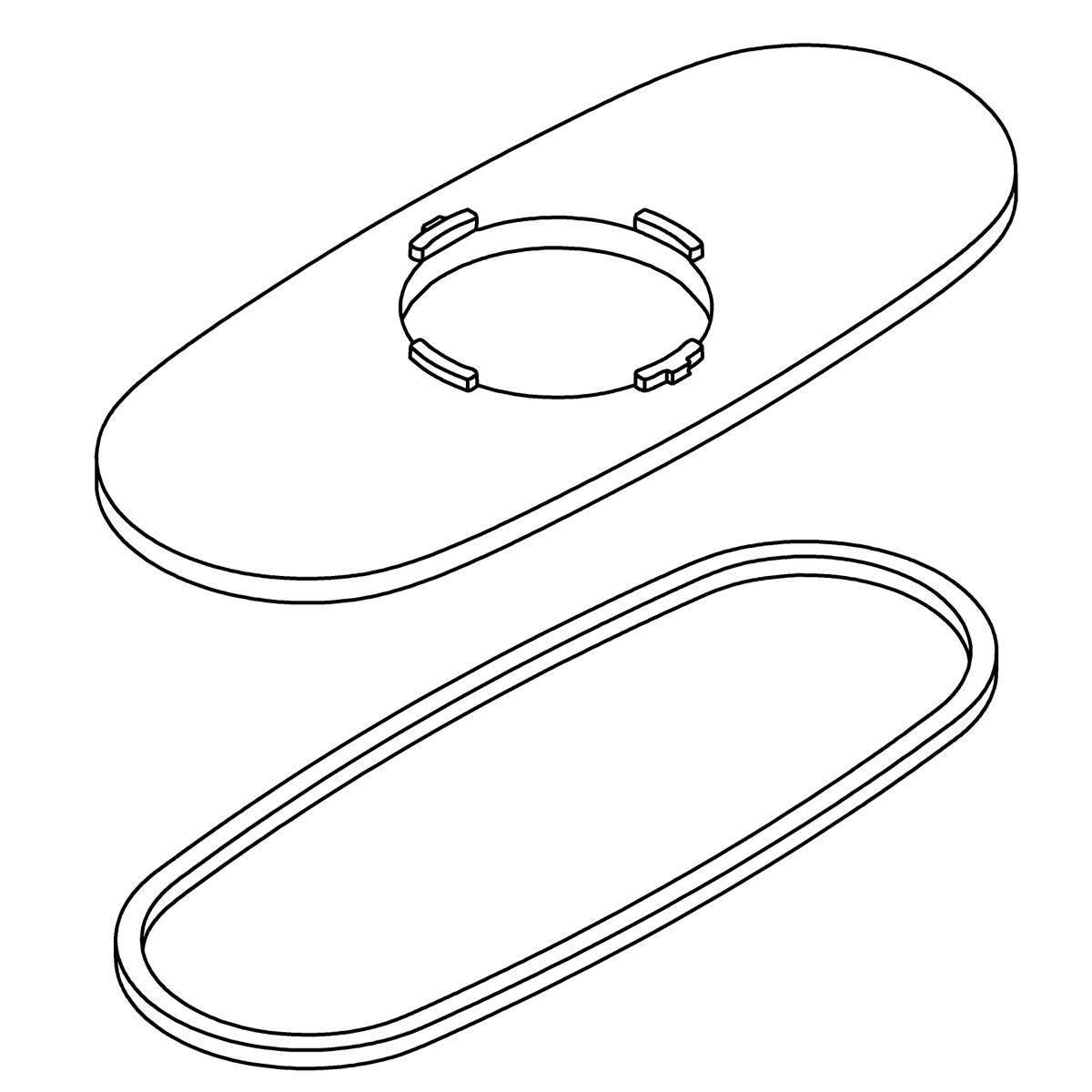 KOHLER K-1503836 Kit, Escutcheon Assembly, vibrant brushed moderne brass