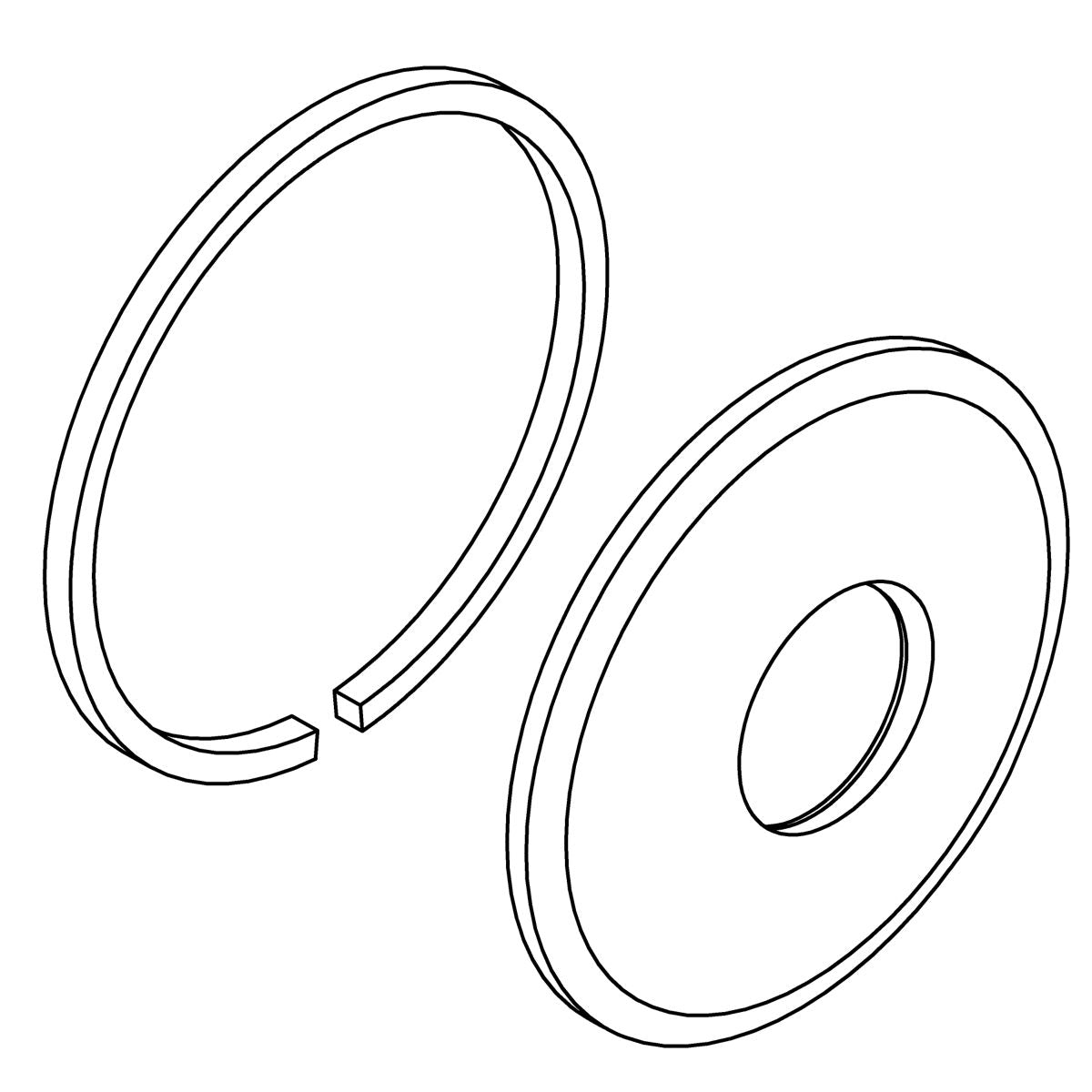 KOHLER K-1503867 Kit, Escutcheon Assembly, vibrant brushed moderne brass