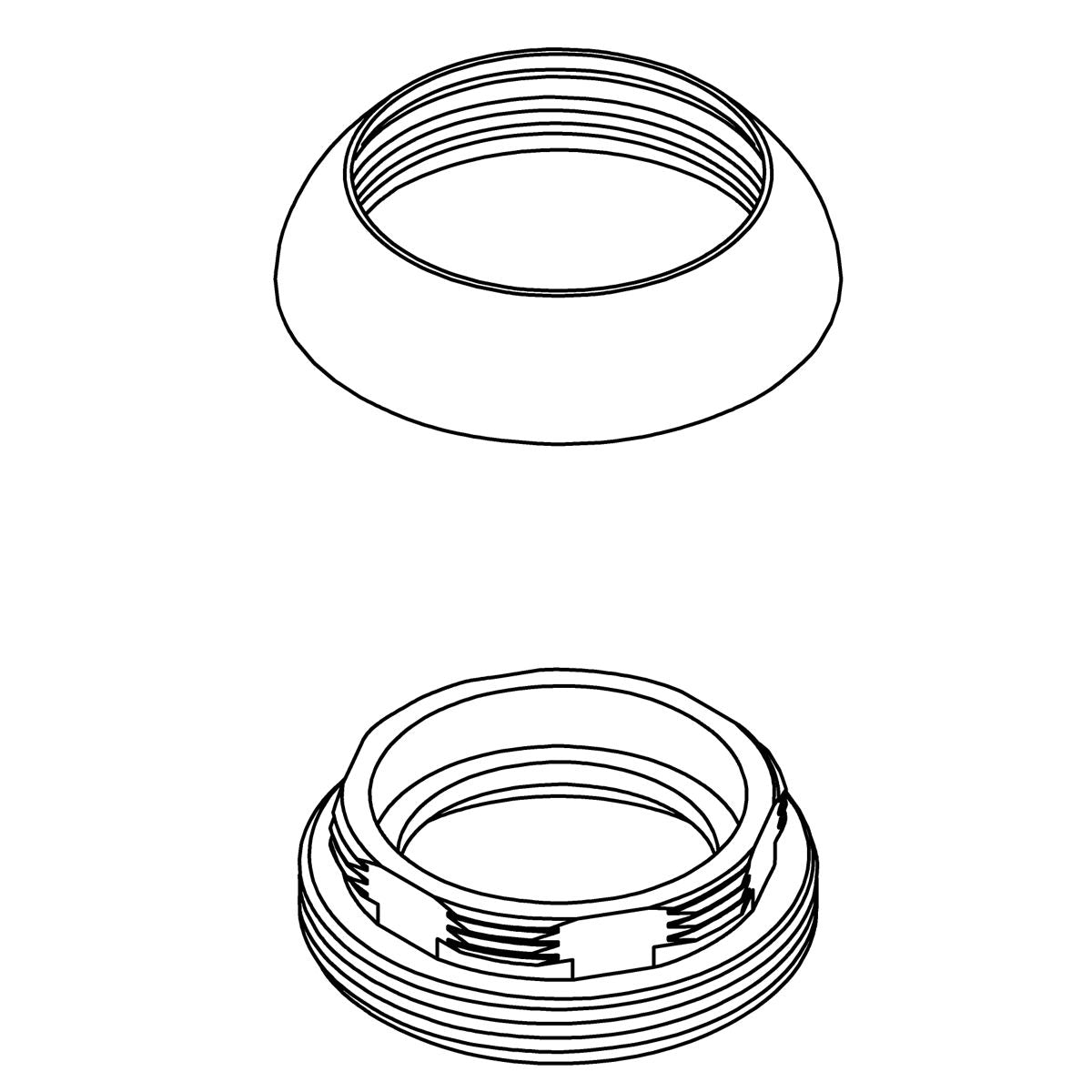 KOHLER K-1514626 Dome & Valve Nut Service Kit, vibrant brushed moderne brass