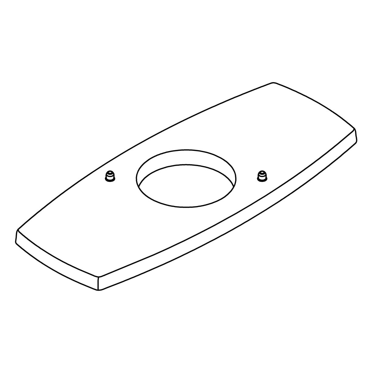 KOHLER K-1514627 3 Hole Escutcheon Service Kit, vibrant brushed moderne brass