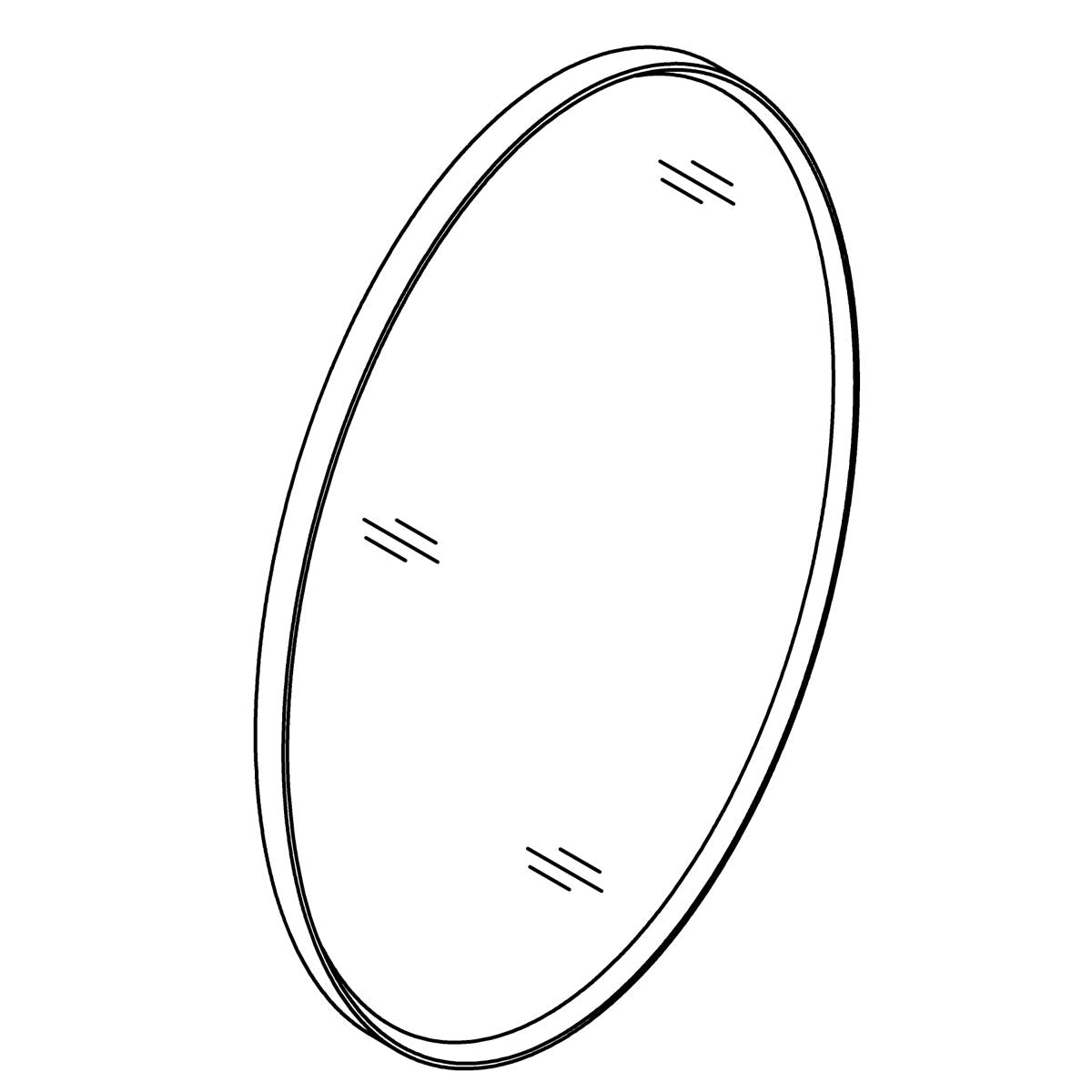 KOHLER K-1522009 Oval Door Kit, moderne brushed gold