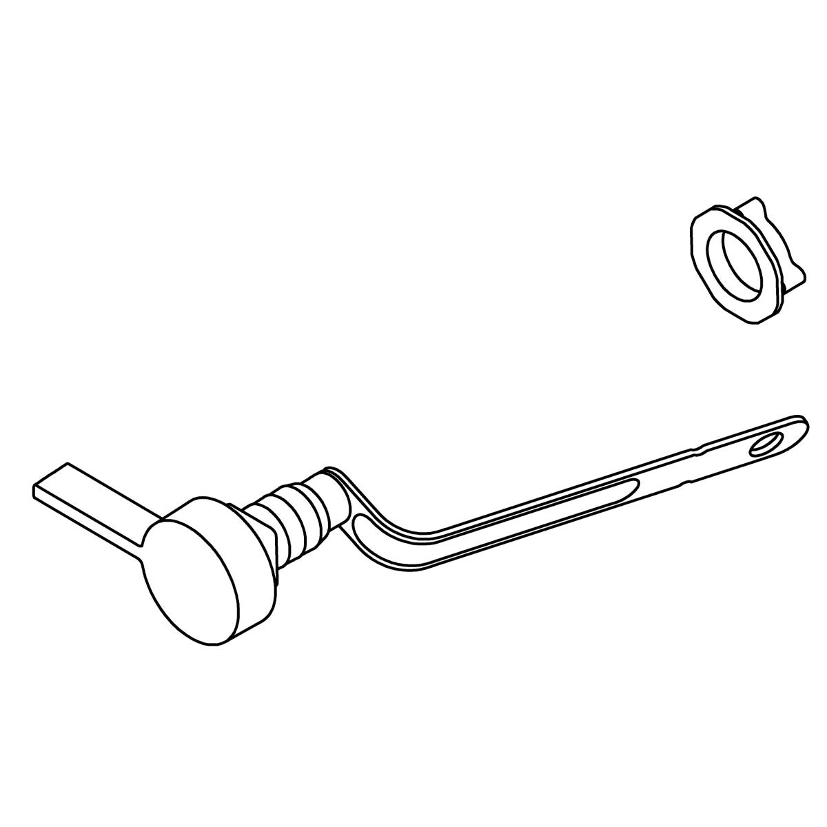 KOHLER K-1527645 Trip Lever Assembly Kit, polished chrome