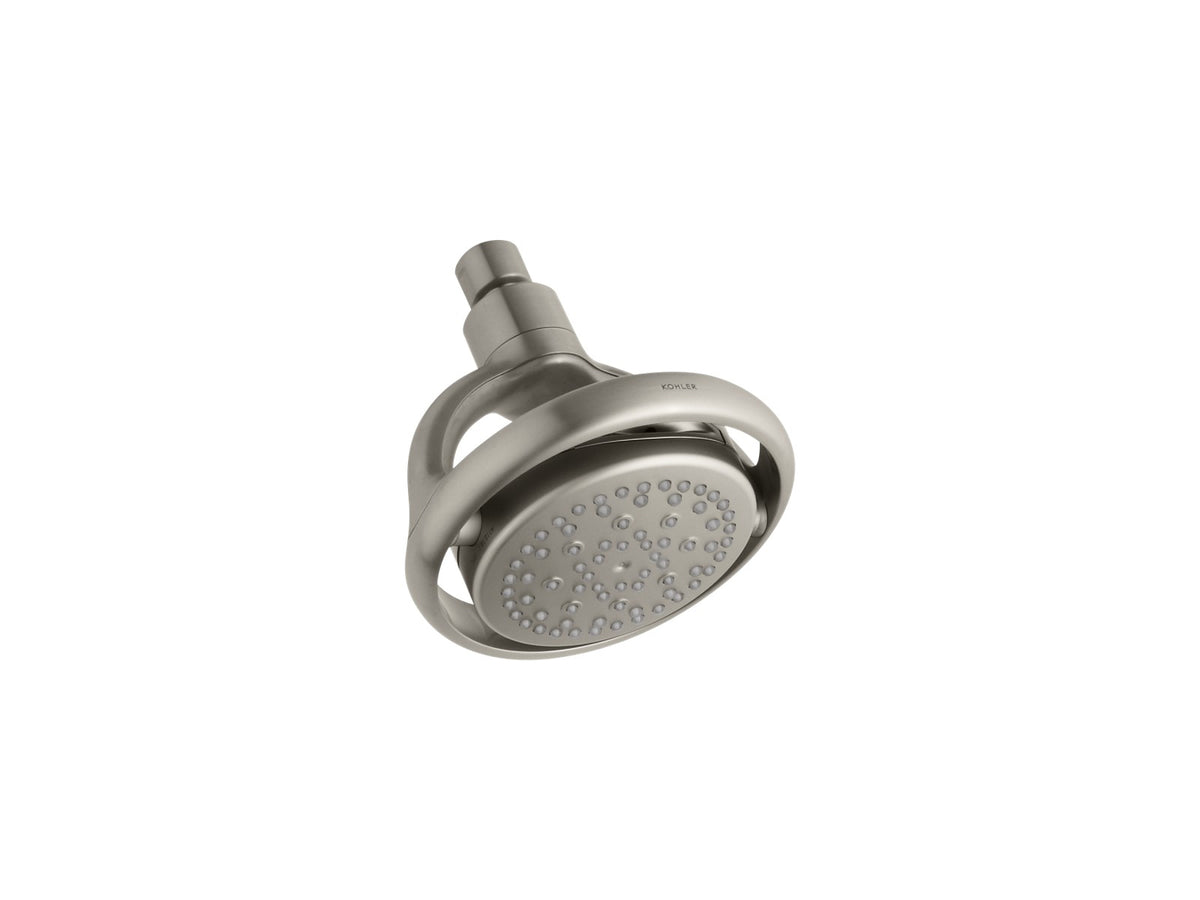 KOHLER K-15996 Flipside 2.5 gpm multifunction wall-mount showerhead, vibrant brushed nickel