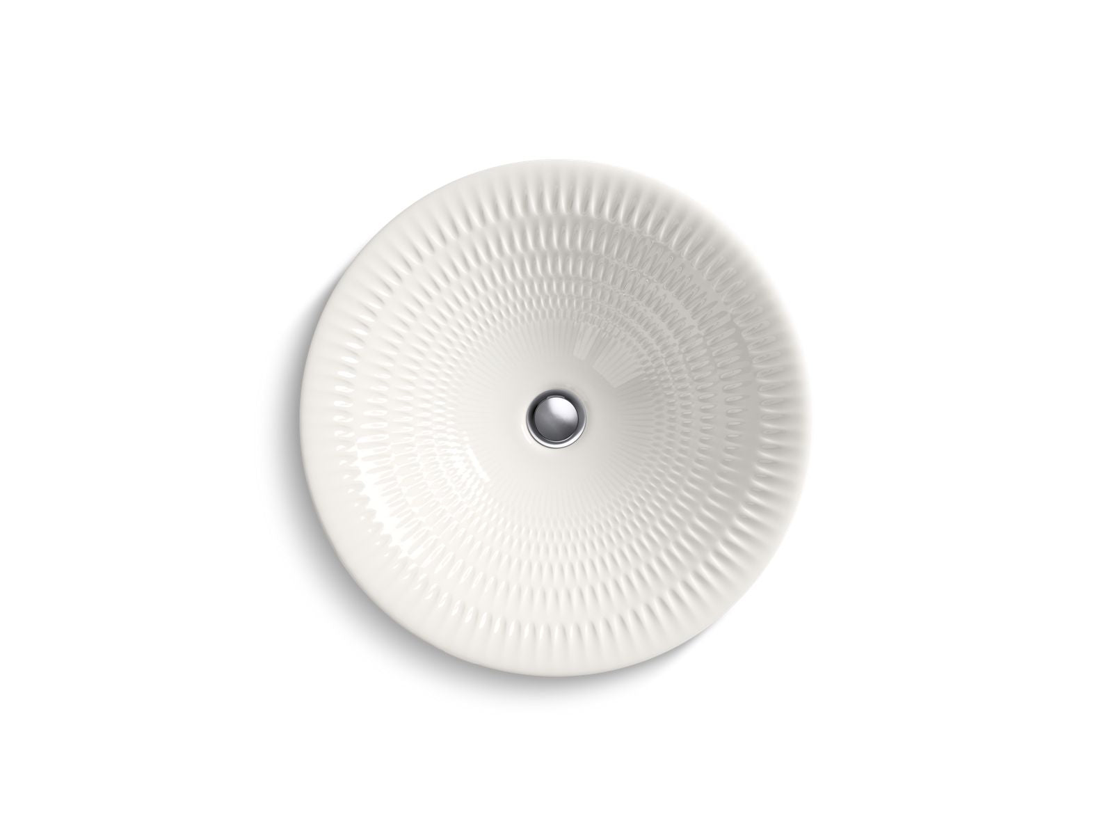 KOHLER K-17890-RL Derring Carillon 17-3/4" Round Drop-in Bathroom Sink, No Overflow