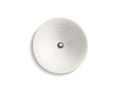 KOHLER K-17890-RL Derring Carillon 17-3/4" Round Drop-in Bathroom Sink, No Overflow