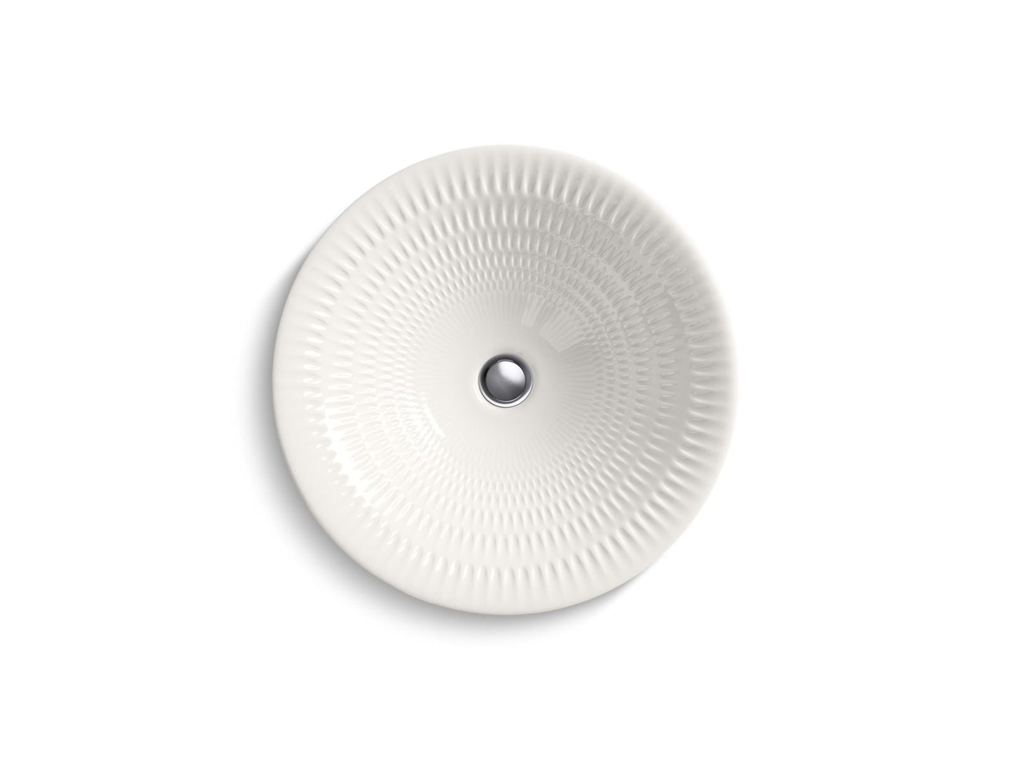 KOHLER K-17890-RL Derring Carillon 17-3/4" Round Drop-in Bathroom Sink, No Overflow